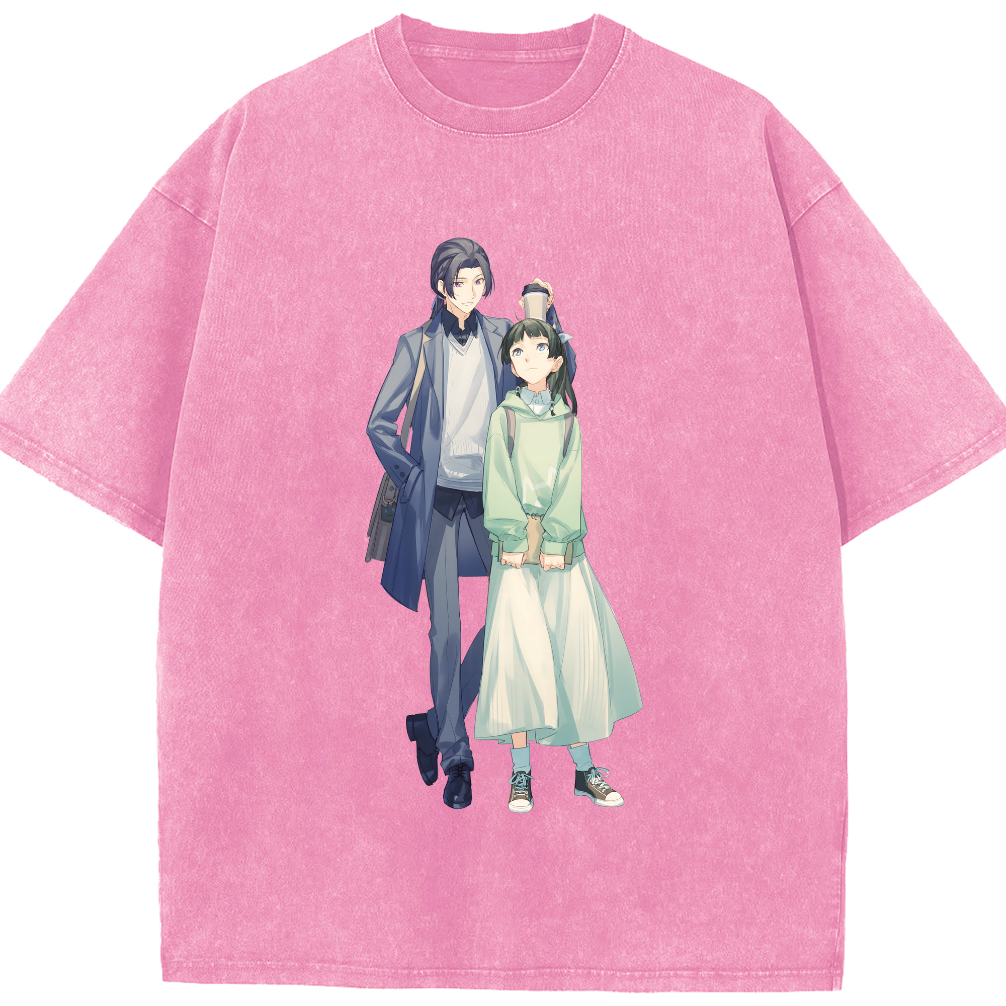 （画像用） 薬屋のひとりごと The Apothecary Diaries 綿100% ヴィンテージ風 半袖Tシャツ（フロントプリント）